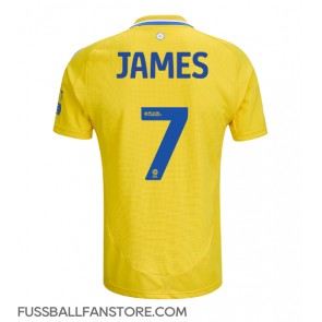 Leeds United Daniel James #7 Replik Auswärtstrikot 2024-25 Kurzarm